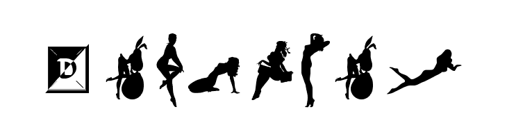 Darrians Sexy Silouettes  Free Fonts Download