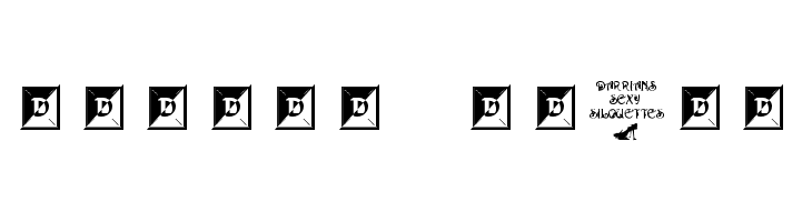 Darrians Sexy Silouettes  Free Fonts Download