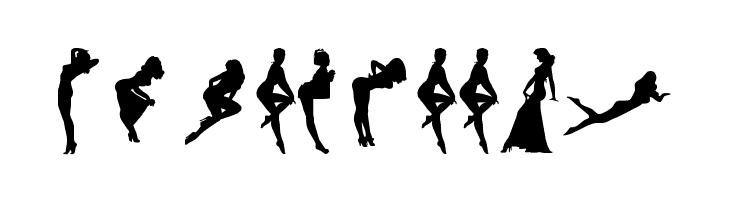 Darrians Sexy Silouettes  Free Fonts Download