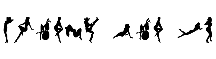 Darrians Sexy Silouettes  Free Fonts Download