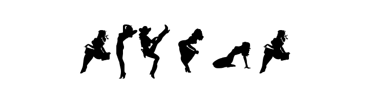 Darrians Sexy Silouettes  Free Fonts Download