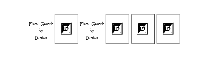 Floral Garnish  Free Fonts Download