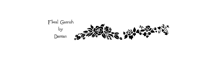 Floral Garnish  Free Fonts Download
