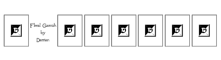 Floral Garnish  Free Fonts Download