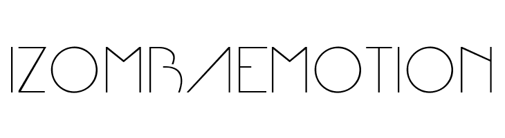 IZOMBAEMOTION ArualLight Font