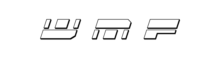 QuickMark 3D Italic  Free Fonts Download