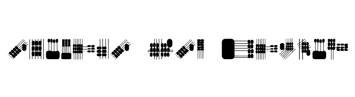Lines and Objects Regular  Free Fonts Download