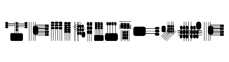 Lines and Objects Regular  Free Fonts Download
