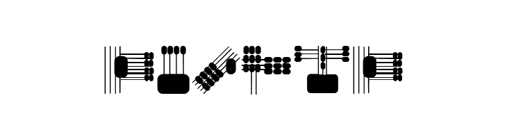 Lines and Objects Regular  Free Fonts Download