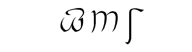 Bastarda Plain:  Free Fonts Download