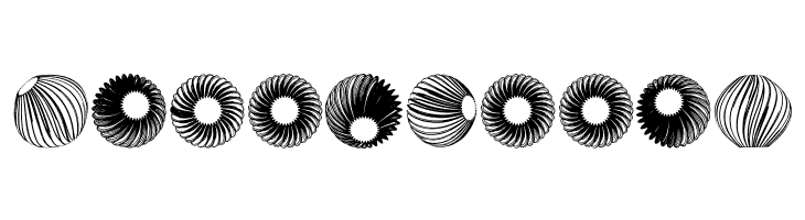 Spiral Object 3D Regular  Free Fonts Download