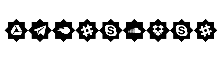 icons social media  Free Fonts Download