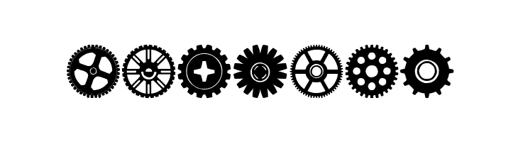 Gears Icons  Free Fonts Download