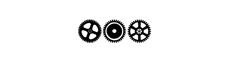 Gears Icons  Free Fonts Download