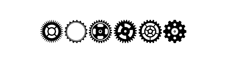 Gears Icons  Free Fonts Download