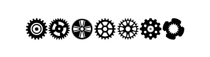 Gears Icons  Free Fonts Download