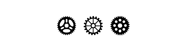 Gears Icons  Free Fonts Download