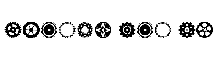 Gears Icons  Free Fonts Download