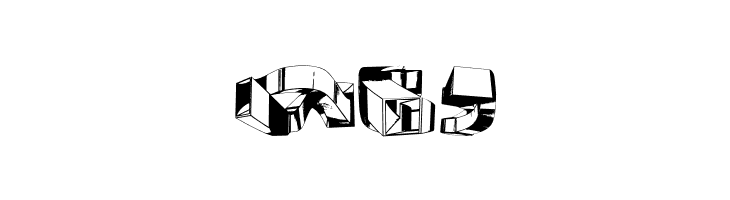 Object 3D Regular  Free Fonts Download