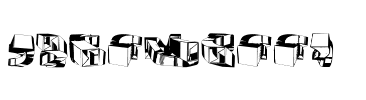 Object 3D Regular  Free Fonts Download