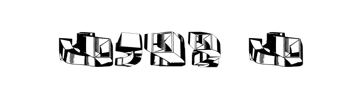 Object 3D Regular  Free Fonts Download