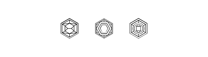 Hexagons Regular  Free Fonts Download