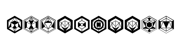 Hexagons Regular  Free Fonts Download