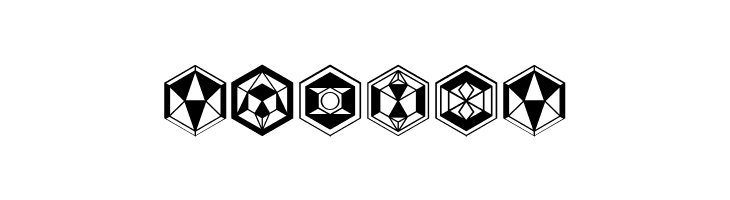 Hexagons Regular  Free Fonts Download