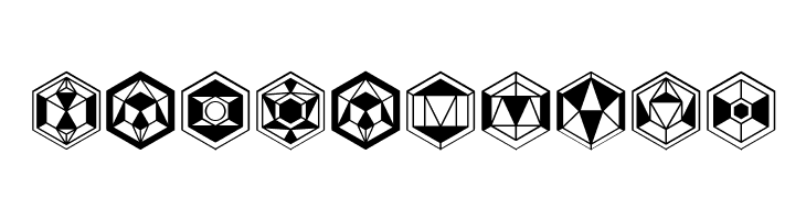 Hexagons Regular  Free Fonts Download