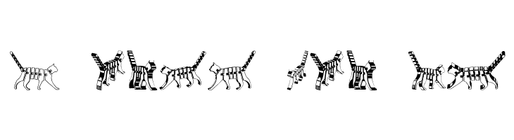 Cat 3D Regular  Free Fonts Download