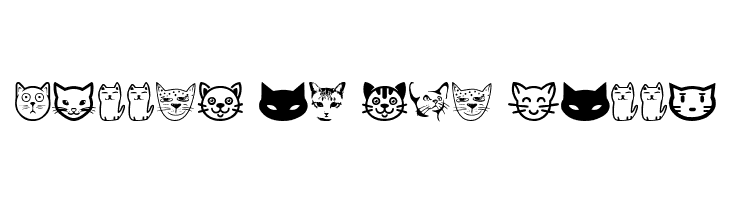 Cat Faces  Free Fonts Download