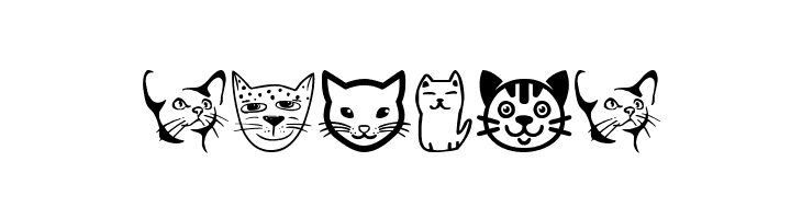 Cat Faces  Free Fonts Download