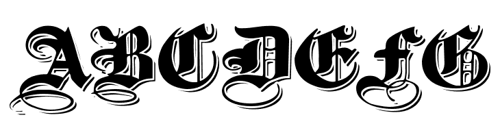 ShadowedBlackWide Normal  Free Fonts Download