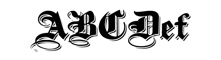 ShadowedBlackWide Normal  Free Fonts Download