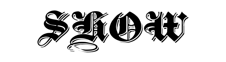 ShadowedBlackWide Normal  Free Fonts Download