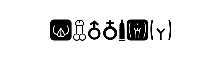 Erotic Symbols Regular  Free Fonts Download