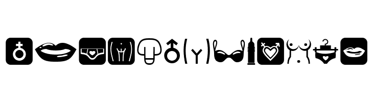 Erotic Symbols Regular  Free Fonts Download