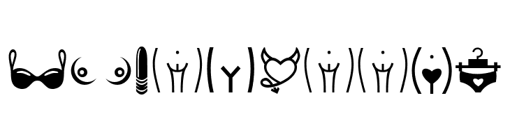 Erotic Symbols Regular  Free Fonts Download