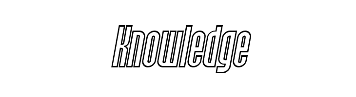 SF Port McKenzie Outline Italic  Free Fonts Download