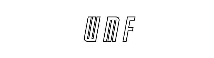 SF Port McKenzie Outline Italic  Free Fonts Download