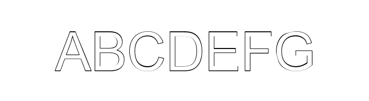 Arialic Hollow  Free Fonts Download