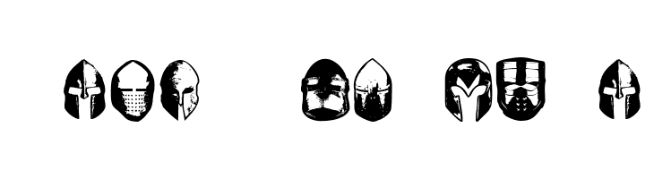 Knights Helmets Regular  Free Fonts Download