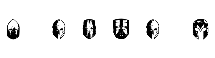 Knights Helmets Regular  Free Fonts Download