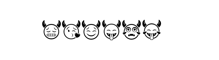 Devil Emoji Regular  Free Fonts Download