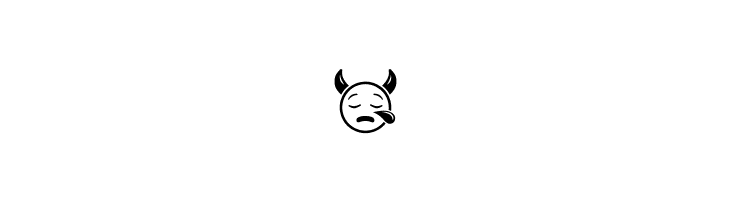 Devil Emoji Regular  Free Fonts Download