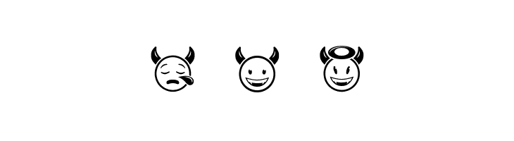 Devil Emoji Regular  Free Fonts Download