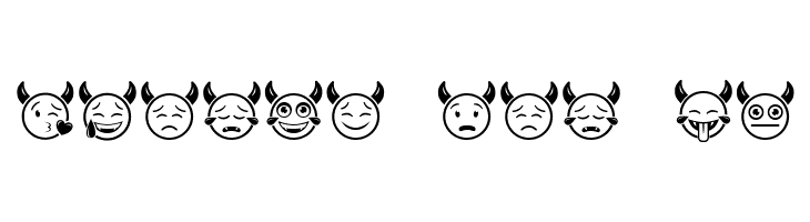 Devil Emoji Regular  Free Fonts Download