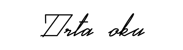 Orta0oku Real Violet Demo Font