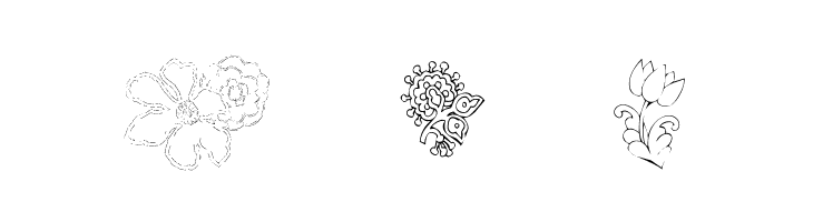 KR Floral Color Me 2  Free Fonts Download