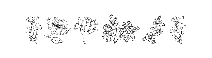 KR Floral Color Me 2  Free Fonts Download